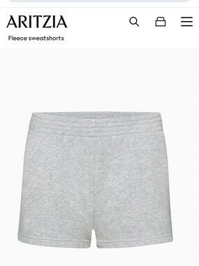 TNA Women's Fleece Sweatshorts in Light Gray